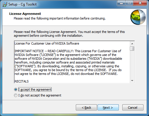 Cg Toolkit Installer (Step 2)