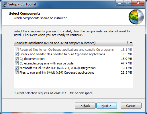 Cg Toolkit Installer (Step 4)