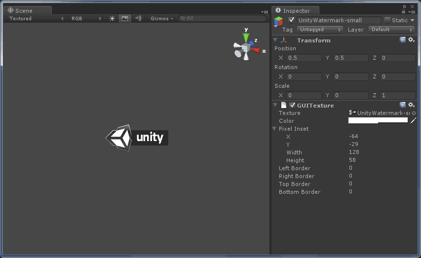 Unity gui