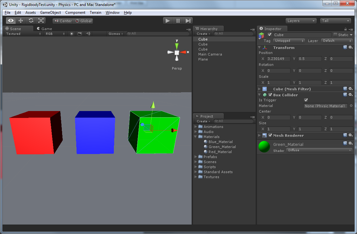 Unity physic material. Unity Box. Collider Unity. Триггер Unity. Collider 3d Unity.