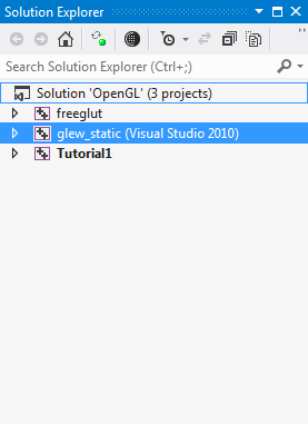 Visual Studio 2012 - Add Glew Project