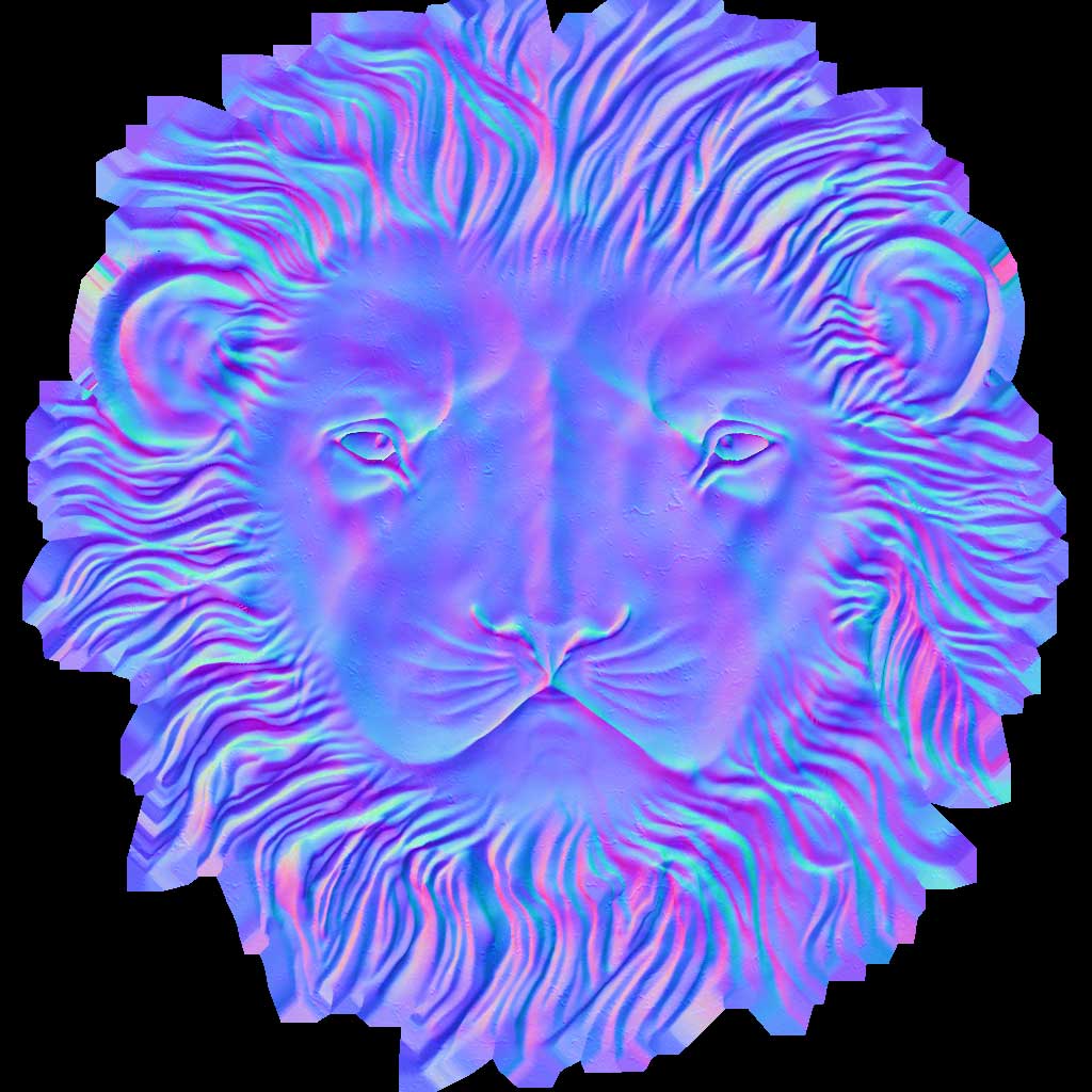 Lion Normal Map