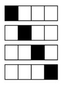 An aliased black pixel