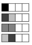 An anti-aliased black pixel